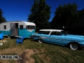 Pontiac Wagon and Vintage Trailer
